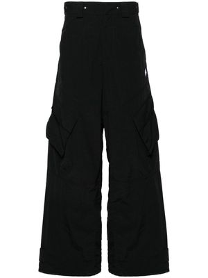 Marcelo Burlon County of Milan Cross wide-leg cargo trousers - Black