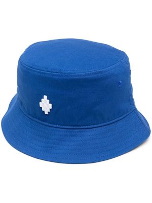 Marcelo Burlon County of Milan embroidered bucket hat - Blue
