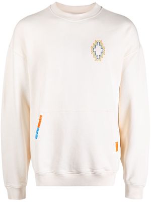 Marcelo Burlon County of Milan embroidered-logo cotton sweatshirt - White