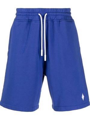 Marcelo Burlon County of Milan embroidered-logo track shorts - 4501 BLUE WHITE