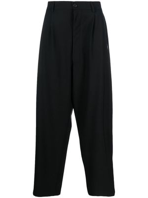 Marcelo Burlon County of Milan Feather Over pleated trousers - Black