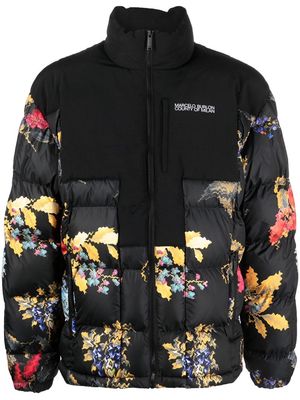Marcelo Burlon County of Milan floral-print puffer jacket - Black