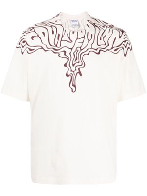 Marcelo Burlon County of Milan Fluid Wings-print cotton T-shirt - Neutrals