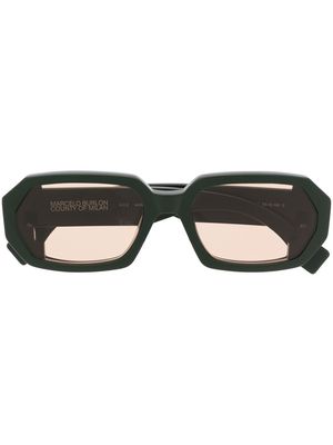 Marcelo Burlon County of Milan geometric-frame sunglasses - Green