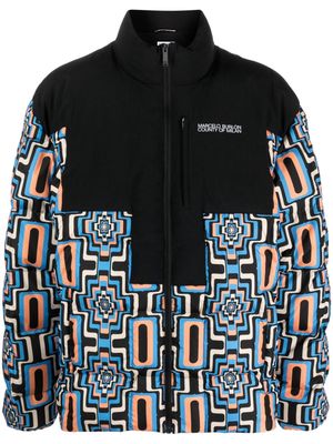 Marcelo Burlon County of Milan geometric-print quilted puffer jacket - Black
