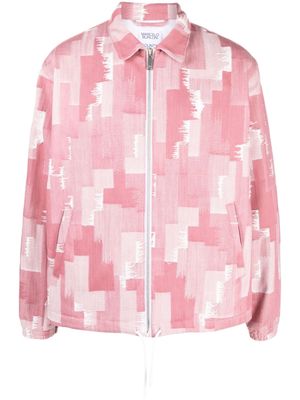 Marcelo Burlon County of Milan geometric-print shirt jacket - Pink