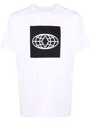 Marcelo Burlon County of Milan globe-print organic cotton T-shirt - White