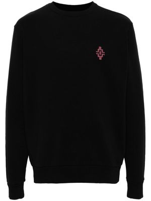Marcelo Burlon County of Milan Graffiti Cross-embroidery cotton sweatshirt - Black