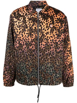 Marcelo Burlon County of Milan graphic-print zip-fastening jacket - Brown