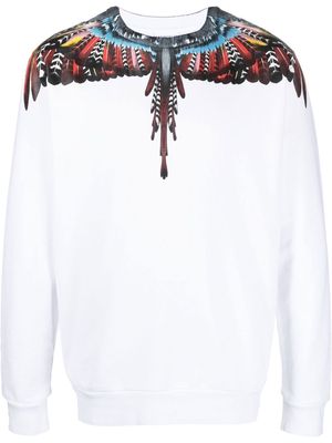Marcelo Burlon County of Milan Grizzly Wings organic cotton sweatshirt - White