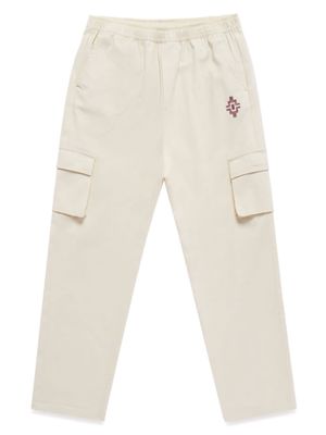 Marcelo Burlon County Of Milan Kids Cross-embroidered cargo trousers - Neutrals