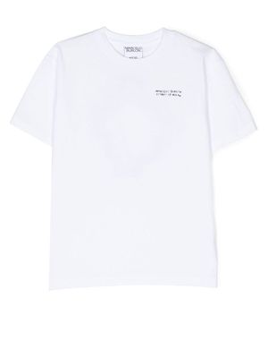 Marcelo Burlon County Of Milan Kids cross print T-shirt - White
