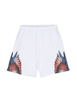 Marcelo Burlon County Of Milan Kids Icon Wings track shorts - White