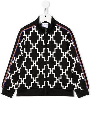 Marcelo Burlon County Of Milan Kids logo-print bomber jacket - Black