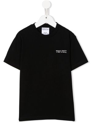 Marcelo Burlon County Of Milan Kids logo-print cotton T-shirt - Black