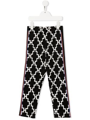 Marcelo Burlon County Of Milan Kids logo-print mid-rise leggings - Black