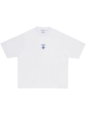 Marcelo Burlon County of Milan logo-embroidered cotton T-shirt - White