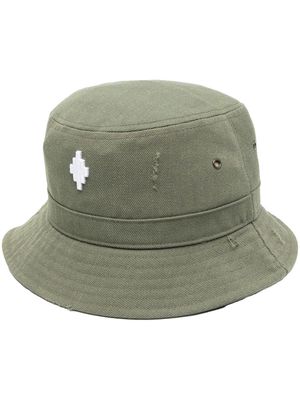Marcelo Burlon County of Milan logo-patch bucket hat - Green