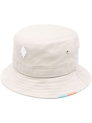Marcelo Burlon County of Milan logo-patch bucket hat - Neutrals