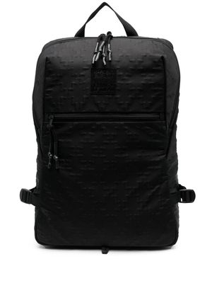 Marcelo Burlon County of Milan logo-patch embossed backpack - 1010 BLACK BLACK