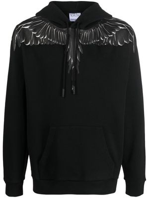 Marcelo Burlon County of Milan logo-print pullover hoodie - Black
