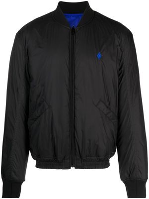 Marcelo Burlon County of Milan logo-print reversible bomber jacket - Black
