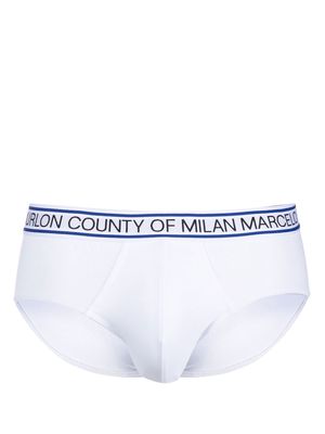 Marcelo Burlon County of Milan logo-waistband briefs - White