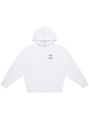 Marcelo Burlon County of Milan MBCM Slogan cotton hoodie - White