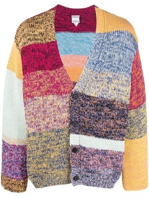 Marcelo Burlon County of Milan multicolour-stripes cardigan - Blue