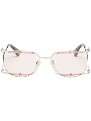 Marcelo Burlon County of Milan Mutisia frameless sunglasses - Silver