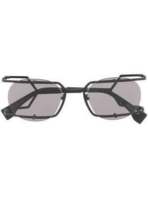 Marcelo Burlon County of Milan Mutisia round-frame sunglasses - Black