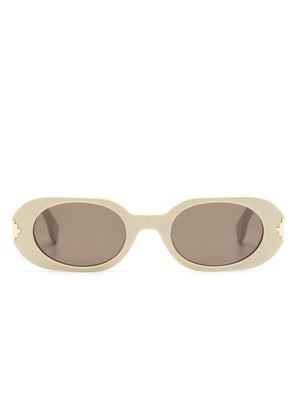 Marcelo Burlon County of Milan oval-frame sunglasses - Neutrals