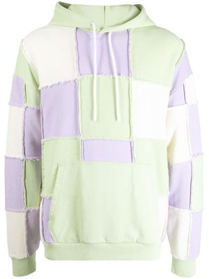 Marcelo Burlon County of Milan patchwork cotton hoodie - Multicolour