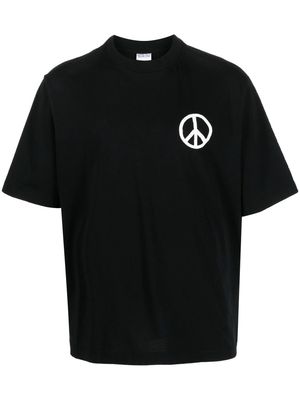 Marcelo Burlon County of Milan peace-logo short-sleeve T-shirt - Black