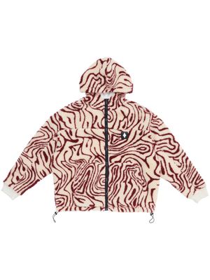 Marcelo Burlon County of Milan printed fleece jacket - Neutrals
