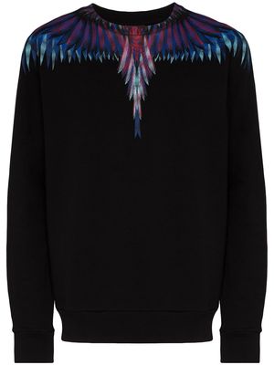 Marcelo Burlon County of Milan Sharp wings-print cotton sweatshirt - Black