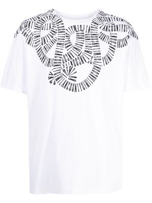 Marcelo Burlon County of Milan Snake Wings-print cotton T-shirt - White