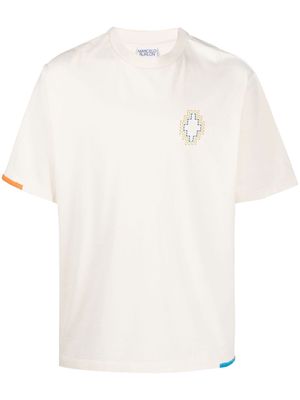 Marcelo Burlon County of Milan Stitch Cross cotton T-shirt - Neutrals