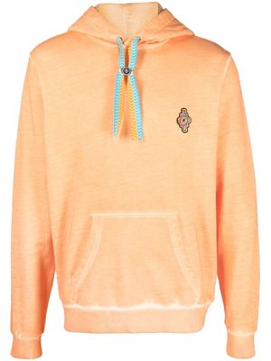 Marcelo Burlon County of Milan Sunset Cross drawstring hoodie - Orange