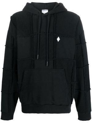 Marcelo Burlon County of Milan tonal patchwork hoodie - Black