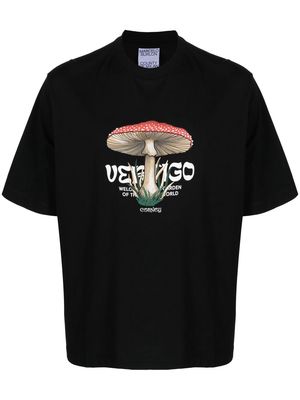 Marcelo Burlon County of Milan 'Vertigo' mushroom-print T-shirt - Black