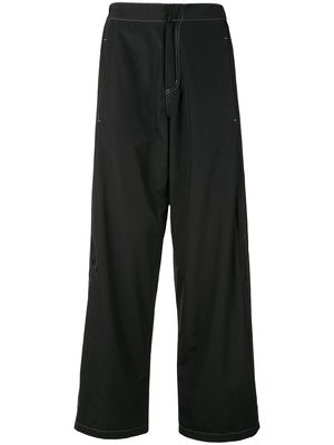 Marcelo Burlon County of Milan wide leg trousers - 1001 BLACK WHITE