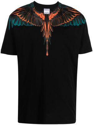 Marcelo Burlon County of Milan wings logo-print T-shirt - Black
