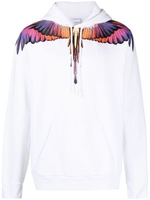 Marcelo Burlon County of Milan Wings-print organic-cotton hoodie - White