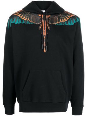 Marcelo Burlon County of Milan Wings-print pullover hoodie - Black