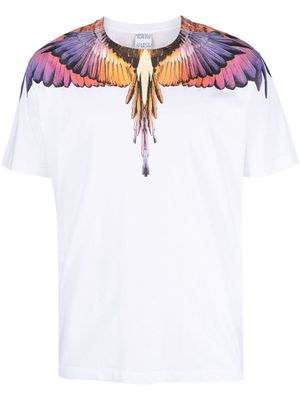 Marcelo Burlon County of Milan Wings print short-sleeve T-shirt - White