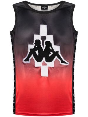 Marcelo Burlon County of Milan x KAPPA logo-print gradient vest top - Red