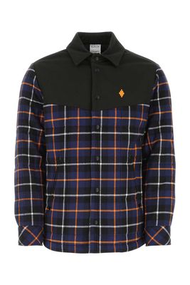 Marcelo Burlon Printed Flannel Padded Jacket