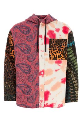 Marcelo Burlon Printed Jersey Oversize Shirt