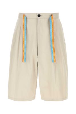 Marcelo Burlon Sand Stretch Cotton Bermuda Shorts